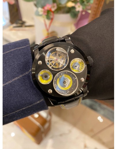 (BRAND NEW) 2024 YEAR MEMORIGIN THE ORIGINAL TIME MACHINE MOTO TOURBILON REFMO0147 43MM AUTOMATIC WATCH -FULL SET-
