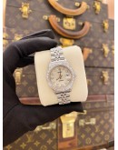 (LIKE NEW) ROLEX OYSTER PERPETUAL LADY DATEJUST REF69174 DIAMOND BEZEL WHITE CHAMPAGNE COMPUTER DIAMONDS DIAL 26MM AUTOMATIC WATCH 