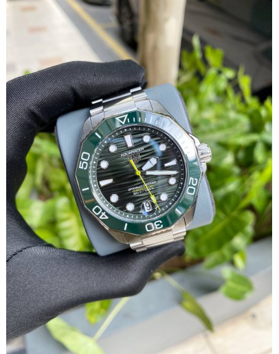 (UNUSED) 2025 TAG HEUER AQUARACER PROFESSIONAL 300M DATE REF WBP5116 GREEN DIAL 42MM AUTOMATIC WATCH