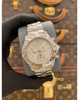 2011 TAG HEUER 2000 EXCLUSIVE CHRONOGRAPH REF CN2110 WHITE DIAL 41MM AUTOMATIC WATCH -FULL SET-