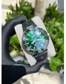 (UNUSED) 2022 ORIS AQUIS DATE 7766 REF 01 733 7766 4157 GREEN DIAL 41.5MM AUTOMATIC WATCH -FULL SET-