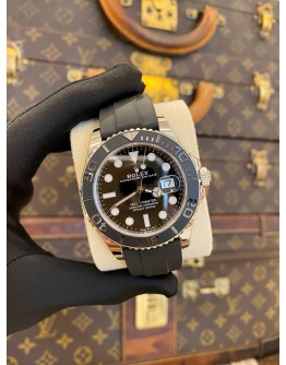 (UNUSED) 2020 ROLEX YACHT-MASTER 42 18K 750 WHITE GOLD REF 226659 BLACK DIAL 42MM AUTOMATIC WATCH -FULL SET-