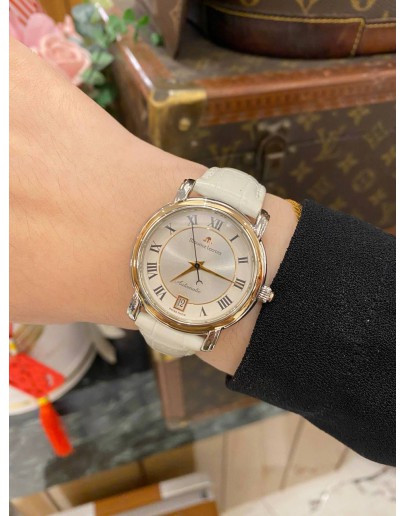 2014 MAURICE LACROIX UNISEX REF 68774 SILVER ROMAN NUMERALS DIAL 35MM AUTOMATIC WATCH 