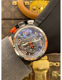 2016 BOMBERG BOLT 68 CHRONOGRAPH REF BS45CHSP.011.3 GREY DIAL 45MM QUARTZ WATCH 