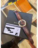 (UNUSED) 2022 BVLGARI OCTO ROMA REF OC41C1SLD BROWN DIAL 41MM AUTOMATIC WATCH