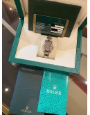 (LIKE NEW) 2012 ROLEX LADY DATEJUST REF 179161 HALF 18K 750 ROSE GOLD BROWN DIAMOND DIAL 26MM AUTOMATIC WATCH -FULL SET-