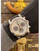 (LIKE NEW) 2005 GIRARD-PERREGAUX FERRARI CHRONOGRAPH LIMITED EDITION TO 2000 PIECES REF 8028 WHITE DIAL 40MM AUTOMATIC WATCH -FULL SET-
