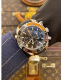(UNUSED) 2024 OMEGA SEAMASTER PLANET OCEAN CHRONOGRAPH 600M MASTER CO-AXIAL 9900 REF 215.32.46.51.01.001 BLACK DIAL 45.5MM AUTOMATIC WATCH -FULL SET-