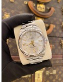 (UNUSED) 2023 ROLEX OYSTER PERPETUAL 41 REF 124300 WHITE DIAL 41MM AUTOMATIC WATCH -FULL SET-