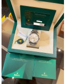 (UNUSED) 2023 ROLEX OYSTER PERPETUAL 41 REF 124300 WHITE DIAL 41MM AUTOMATIC WATCH -FULL SET-