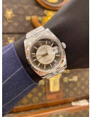 (LIKE NEW) 2012 ROLEX OYSTER PERPETUAL DATEJUST 36 REF 116234 TUXEDO DIAL ROULETTE DATE 36MM AUTOMATIC WATCH