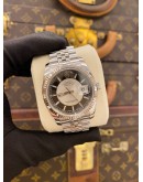(LIKE NEW) 2012 ROLEX OYSTER PERPETUAL DATEJUST 36 REF 116234 TUXEDO DIAL ROULETTE DATE 36MM AUTOMATIC WATCH