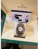 (LIKE NEW) 2012 ROLEX OYSTER PERPETUAL DATEJUST 36 REF 116234 TUXEDO DIAL ROULETTE DATE 36MM AUTOMATIC WATCH