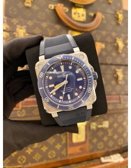 2021 BELL & ROSS BR 03-92 DIVER BLUE REF BR03-92 BLUE DIAL 42MM AUTOMATIC WATCH -FULL SET-