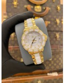 2014 TAG HEUER FORMULA 1 LADY REF WAH1222 DIAMOND BEZEL WHITE DIAMOND DIAL 36MM QUARTZ WATCH -FULL SET-