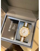 2014 TAG HEUER FORMULA 1 LADY REF WAH1222 DIAMOND BEZEL WHITE DIAMOND DIAL 36MM QUARTZ WATCH -FULL SET-