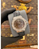 (LIKE NEW) 2014 TAG HEUER FORMULA 1 LADY REF WAC1217 DIAMOND BEZEL BROWN MOTHER OF PEARL DIAL 37MM QUARTZ WATCH -FULL SET-
