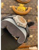 (LIKE NEW) 2014 TAG HEUER FORMULA 1 LADY REF WAC1217 DIAMOND BEZEL BROWN MOTHER OF PEARL DIAL 37MM QUARTZ WATCH -FULL SET-