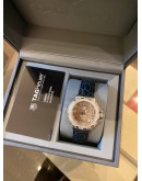 (LIKE NEW) 2014 TAG HEUER FORMULA 1 LADY REF WAC1217 DIAMOND BEZEL BROWN MOTHER OF PEARL DIAL 37MM QUARTZ WATCH -FULL SET-
