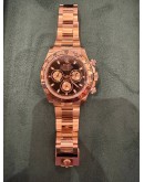 (UNUSED) 2021 ROLEX DAYTONA 18K 750 ROSE GOLD REF 116505 40MM AUTOMATIC WATCH
