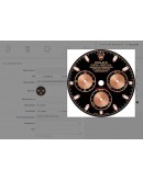 (UNUSED) 2021 ROLEX DAYTONA 18K 750 ROSE GOLD REF 116505 40MM AUTOMATIC WATCH