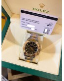 2005 ROLEX DAYTONA COSMOGRAPH HALF 18K 750 YELLOW GOLD REF 116523 BLACK DIAL 40MM AUTOMATIC