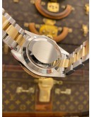 (LIKE NEW) 2011 ROLEX SUBMARINER DATE HALF 18K 750 YELLOW GOLD REF 16613 BLUE DIAL 40MM AUTOMATIC WATCH