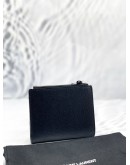 YSL SAINT LAURENT BIFOLD WALLET IN BLACK GRAINED CALFSKIN LEATHER -FULL SET-