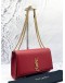 YSL SAINT LAURENT MEDIUM KATE SHOULDER BAG IN RED CALFSKIN LEATHER