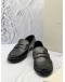 (UNUSED) YSL SAINT LAURENT LE LOAFERS SIZE 43 IN BLACK CALFSKIN LEATHER -FULL SET-