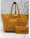 GOYARD SAINT LOUIS TOTE BAG IN YELLOW GOYARDINE CANVAS WITH CHEVROCHES CALFSKIN LEATHER