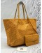 GOYARD SAINT LOUIS TOTE BAG IN YELLOW GOYARDINE CANVAS WITH CHEVROCHES CALFSKIN LEATHER