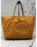 GOYARD SAINT LOUIS TOTE BAG IN YELLOW GOYARDINE CANVAS WITH CHEVROCHES CALFSKIN LEATHER