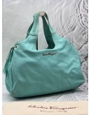 SALVATORE FERRAGAMO HOBO BAG IN TIFFANY BLUE LEATHER 