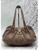 LOUIS VUITTON LUNAR PM SHOULDER BAG IN LIGHT BROWN MONOGRAM MAHINA LEATHER