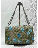 GUCCI DIONYSUS MEDIUM CHAIN BAG IN BEIGE GG SUPREME CANVAS WITH MULTICOLOR FLORAL PRINT AND EMBROIDERY