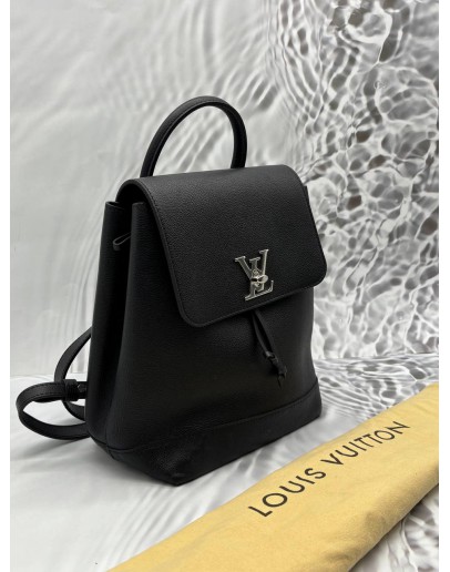 LOUIS VUITTON LOCKME BACKPACK IN BLACK CALFSKIN LEATHER
