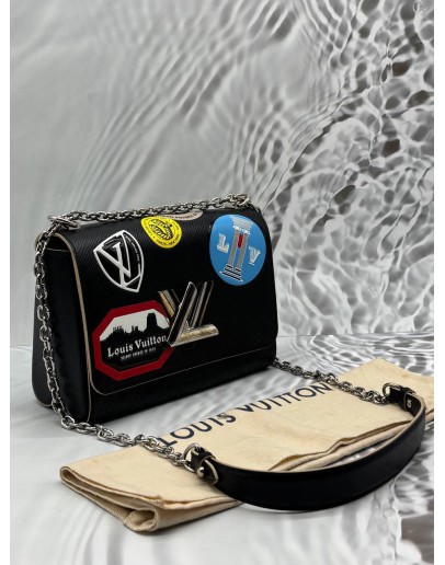 LOUIS VUITTON TWIST MM WORLD TOUR LIMITED EDITION IN BLACK EPI LEATHER
