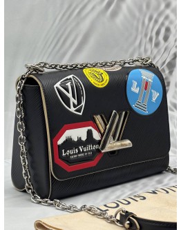 LOUIS VUITTON TWIST MM WORLD TOUR LIMITED EDITION IN BLACK EPI LEATHER