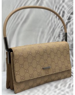 GUCCI MADISON SHOULDER BAG IN LIGHT BROWN GG CANVAS WITH LEATHER