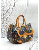 LOUIS VUITTON X TAKASHI MURAKAMI RITA BAG IN BLACK MULTICOLOR MONOGRAM CANVAS