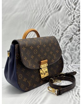 LOUIS VUITTON EDEN MM IN BROWN MONOGRAM CANVAS WITH BLUE LEATHER