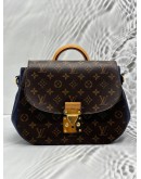 LOUIS VUITTON EDEN MM IN BROWN MONOGRAM CANVAS WITH BLUE LEATHER