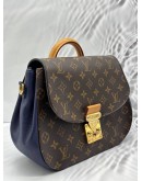 LOUIS VUITTON EDEN MM IN BROWN MONOGRAM CANVAS WITH BLUE LEATHER