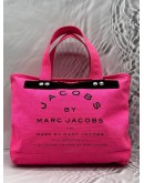MARC JACOBS TOTE BAG IN BRIGHT PINK CANVAS