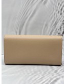 SALVATORE FERRAGAMO GANCINI MINI CHAIN BAG IN BEIGE SAFIANO LEATHER