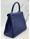 2021 HERMES KELLY 28 IN BLEU DE PRUSSE TOGO LEATHER