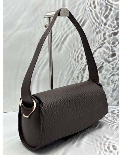 LOUIS VUITTON NOCTURNE SHOULDER BAG IN DARK BROWN EPI LEATHER