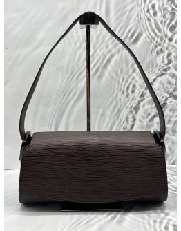 LOUIS VUITTON NOCTURNE SHOULDER BAG IN DARK BROWN EPI LEATHER