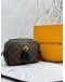 MICROCHIP LOUIS VUITTON SAINTONGE IN BROWN MONOGRAM CANVAS WITH BLACK LEATHER -FULL SET-